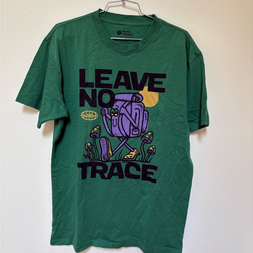 NWOT Parks Project Leave No Trace Pack It Out Tee Size Large - Picture 3 of 11